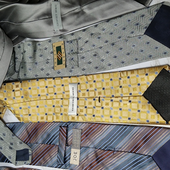 Silk Tie lot Geoffrey Beene Joseph Abboud - Picture 5 of 10